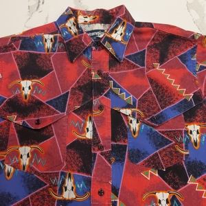 Vintage Wrangler L/S Cowboy Cut Western Shirt